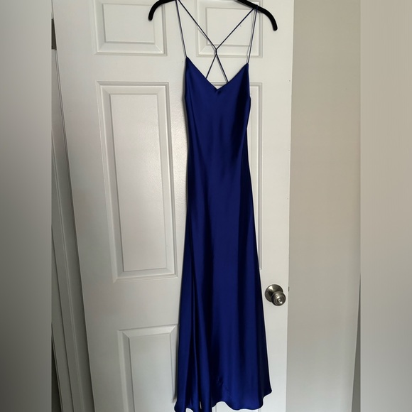 ZARA Satin Effect Midi Dress (NWT) - Picture 4 of 7